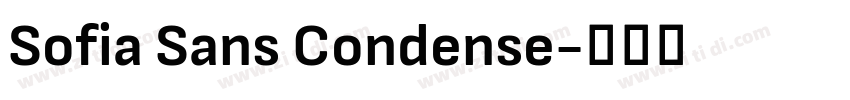 Sofia Sans Condense字体转换